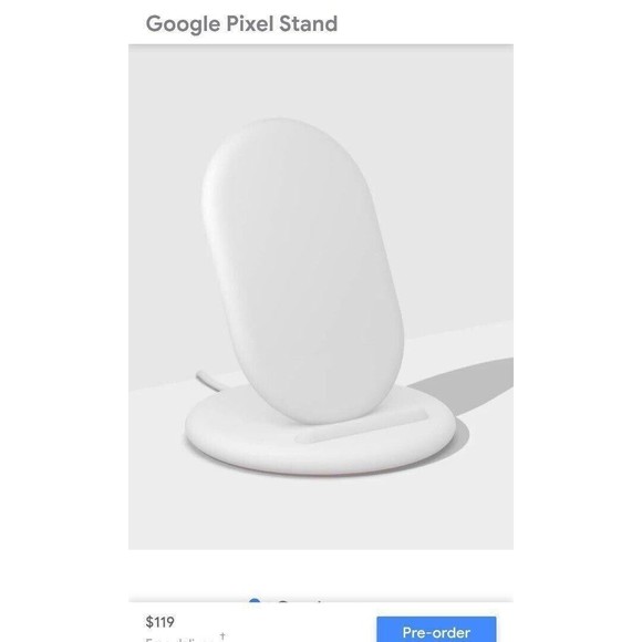 Google Wireless 10W Qi Charging Stand for Pixel 4 / 4 XL & Pixel 3/3 XL - White - Picture 3 of 4